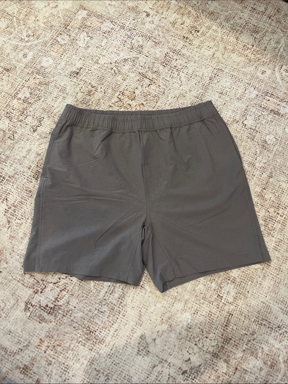 Men's Myles Apparel Gray Elastic-Waist Performance Shorts